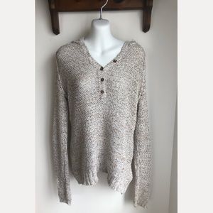 Free People knit hooded sweater. Great condition!